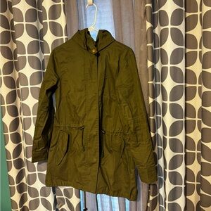 Olive green safari jacket large